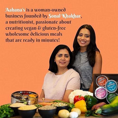 Miniatura 7 de Aahana's Cuencos de lentejas y arroz (Kitchari) | Comidas veganas sin gluten listas para comer | 0.03 onzas de proteína a base de plantas | Comida