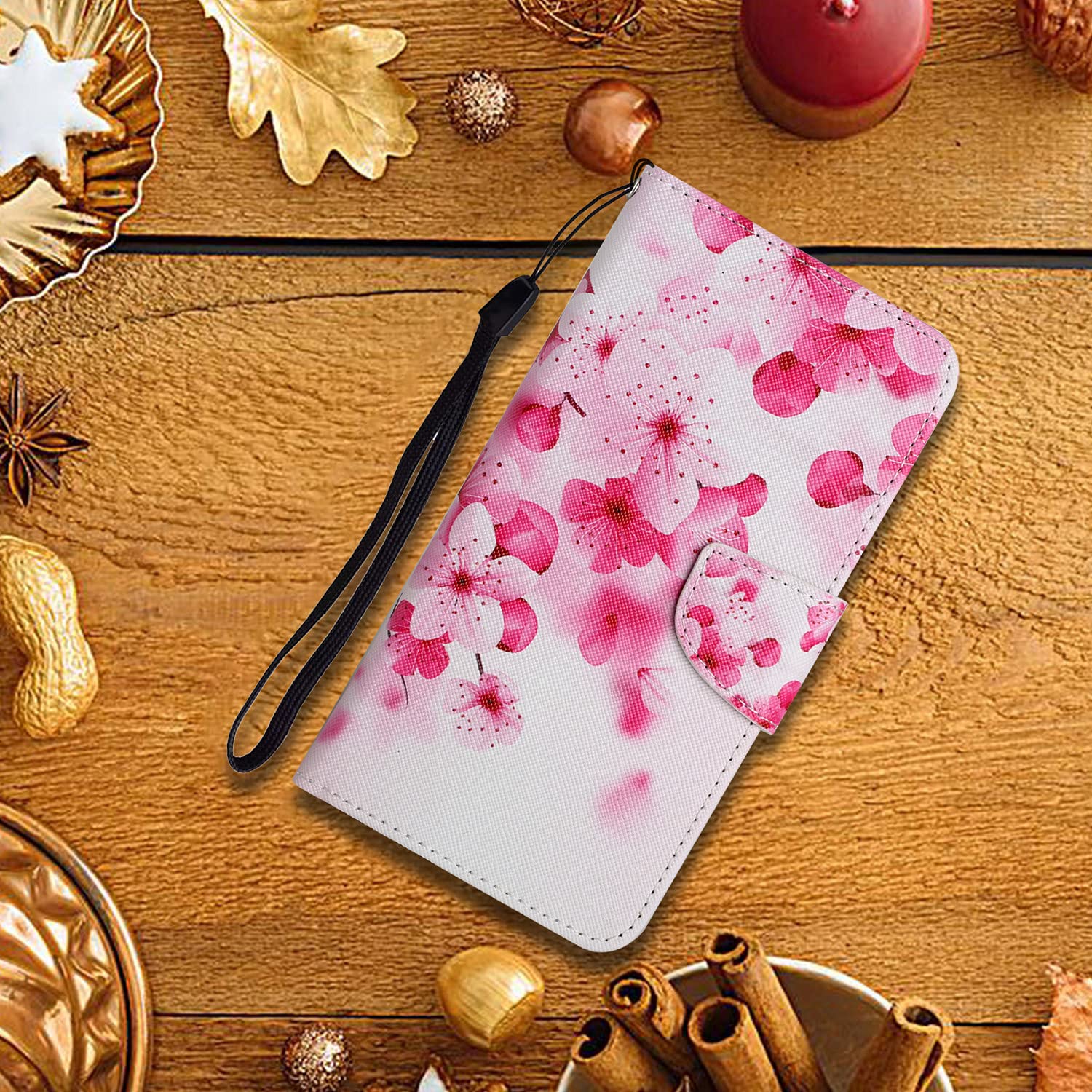 Mo-Somnus Custodia a portafoglio per Oppo A52 / A72 / A92, Custodia Flip Pelle Portafoglio Libro Cover con cordino tracolla Supporto Stand Slot per Schede Compatibile con Oppo A52 - Marrone
