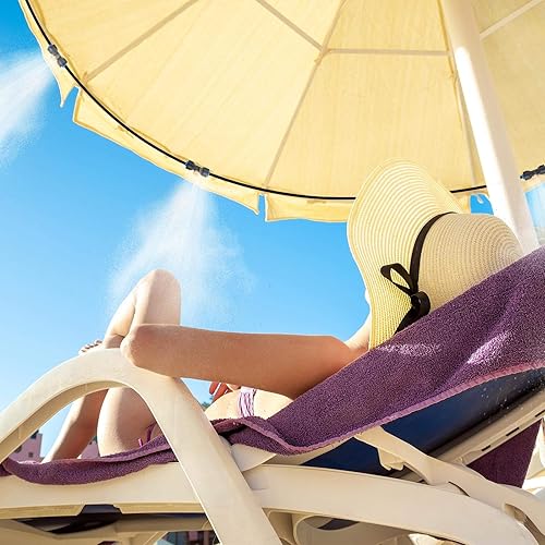 Miniatura 5 de Hotop Boquillas de nebulización de latón de 14 de pulgada con bloqueo deslizante con tapones para sistema de enfriamiento al aire libre sistema de