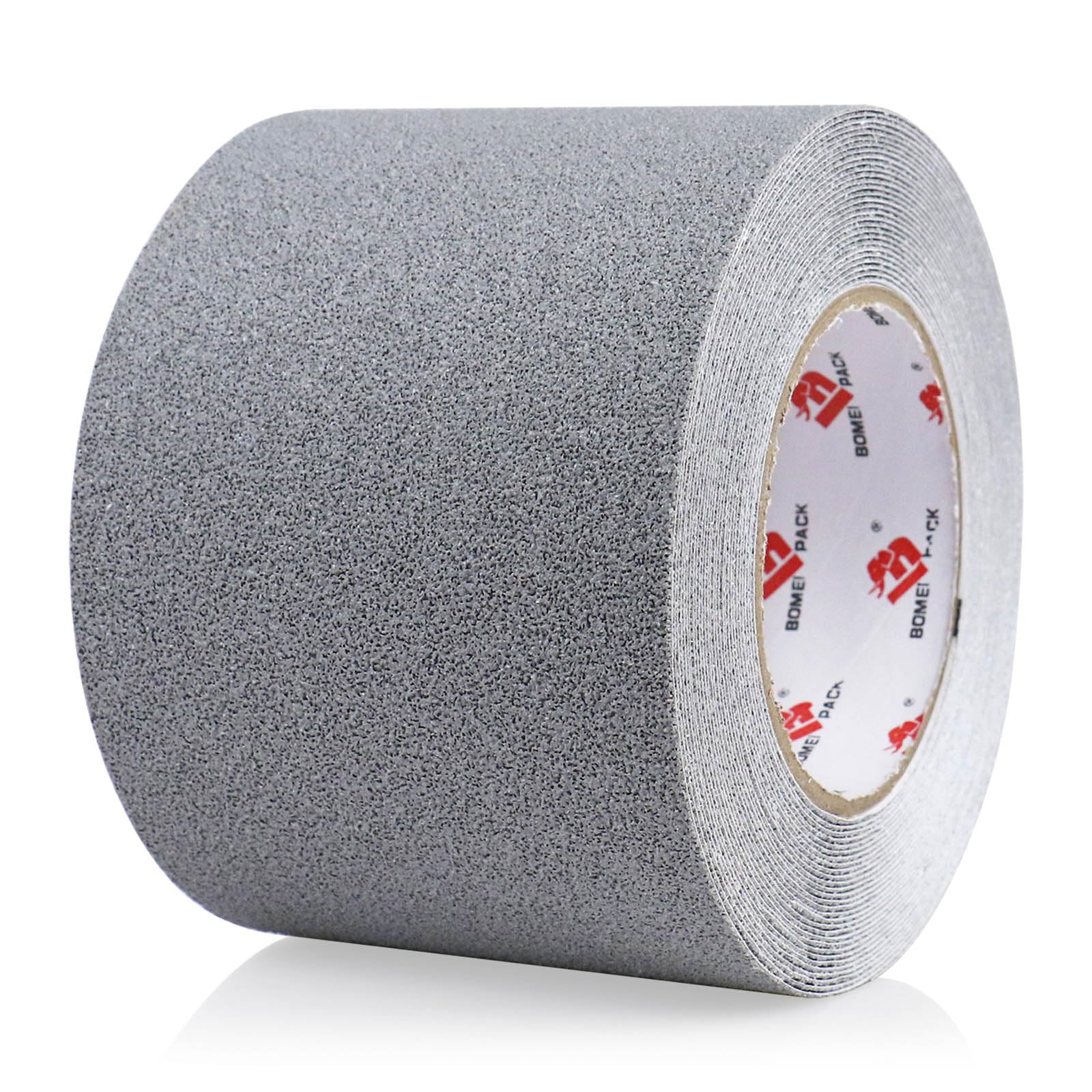 BOMEI PACK Anti Slip Traction Tape,4 Inch x 33 Ft,Heavy Duty Non Slip Tape,Grip Tape for Stairs, Tread Step, Indoor & Outdoor Use,Waterproof Stairs