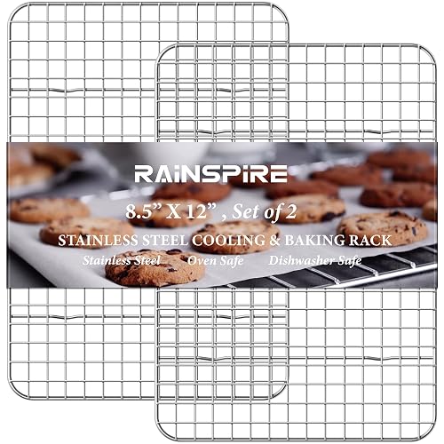 Rainspire Cooling Rack Stainless Steel 8.5 x 12 Inches 2-Pack