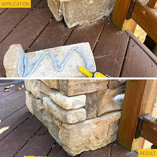 Miniatura 6 de Sika SikaBond Adhesivo de construcción  Calafateo de poliuretano avanzado  Gris  para uso en superficies exteriores  Sumergible en agua y resistente