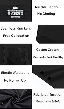 Mutande Donpapa Senza Cuciture - Slip Invisibili A Vita Bassa Con Strisce, Confezione Da 3 O 6 - Foto 3