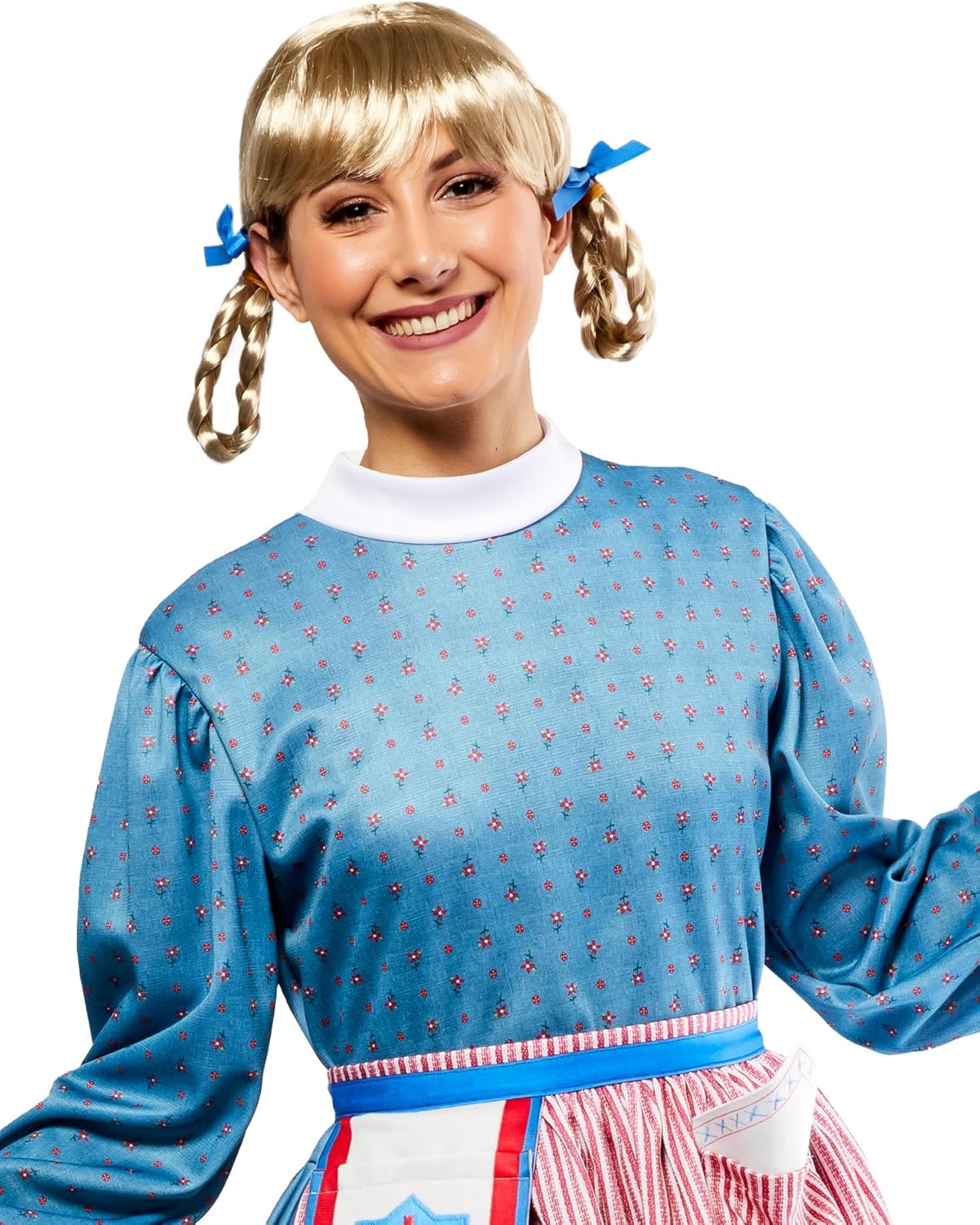 Rubies American Girl Womens Kirsten Larson Blonde Braided Ponytail Costume Wig
