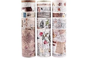 Daputou 18 Rolls Washi Tape Set: Embellish Your Crafting Adventures