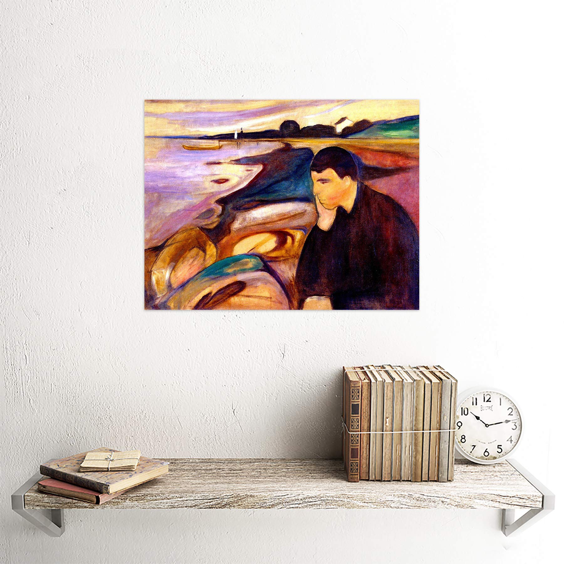 オルガ・グレチナMelancholyR211/250 シルク版画 61×91cm Amazon.com: Wee Blue Coo Painting Allegory Portrait Munch