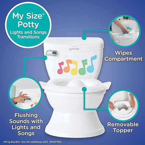 Miniatura 3 de Kit de inicio de asiento de entrenamiento para ir al baño - My Size Potty Lights & Songs Transitions and Pampers Easy Ups 2T-3T - Ropa interior de