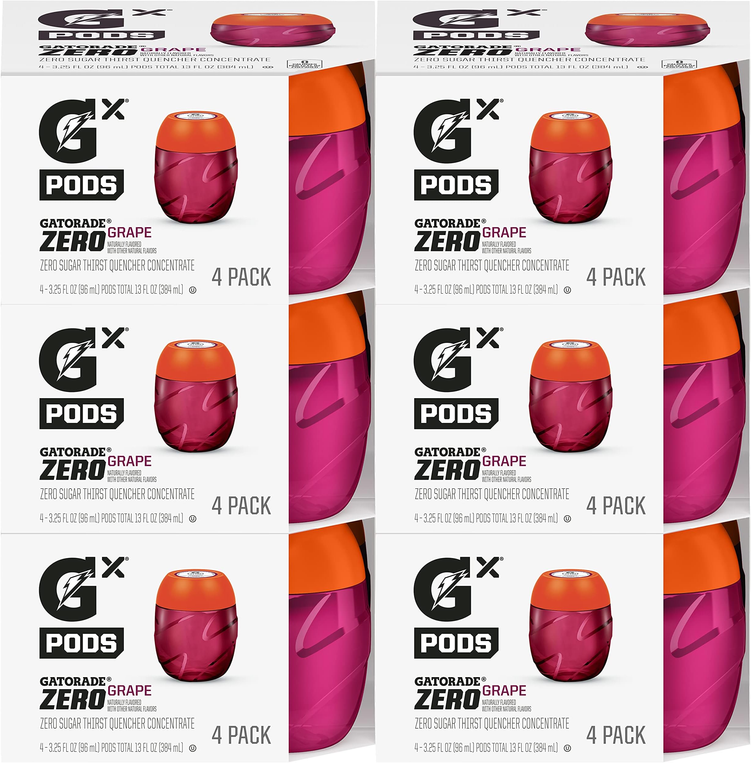 Gx Hydration System, Non-Slip Gx Squeeze Bottles & Gx Sports Drink Concentrate Pods