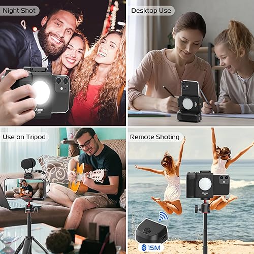 Miniatura 7 de ULANZI VL49 RGB Video Light + ULANZI CG02 - Mango de obturador de cámara para smartphone sin graduación
