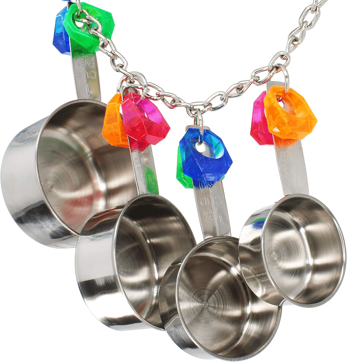 Bonka Bird Toys 1410 Cup Delight 7" x 13", Parrot, Cage Toy, Conure, Quaker, Caique, Eclectus, and Similar Birds.