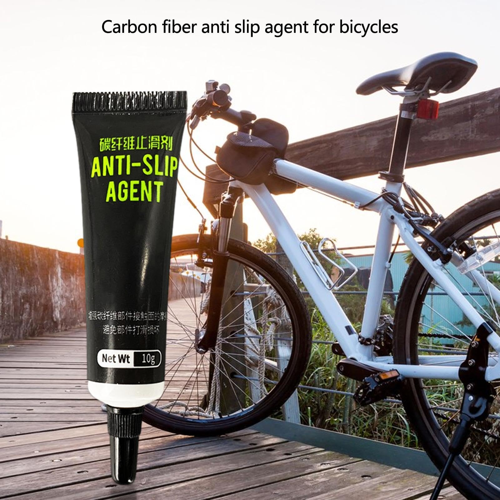 Pasta di carbonio - Agente antiscivolo in fibra di carbonio | Grasso ad attrito aumentato efficace | Pasta per attrito al carbonio | Grasso al carbonio per sedili di biciclette da mountain