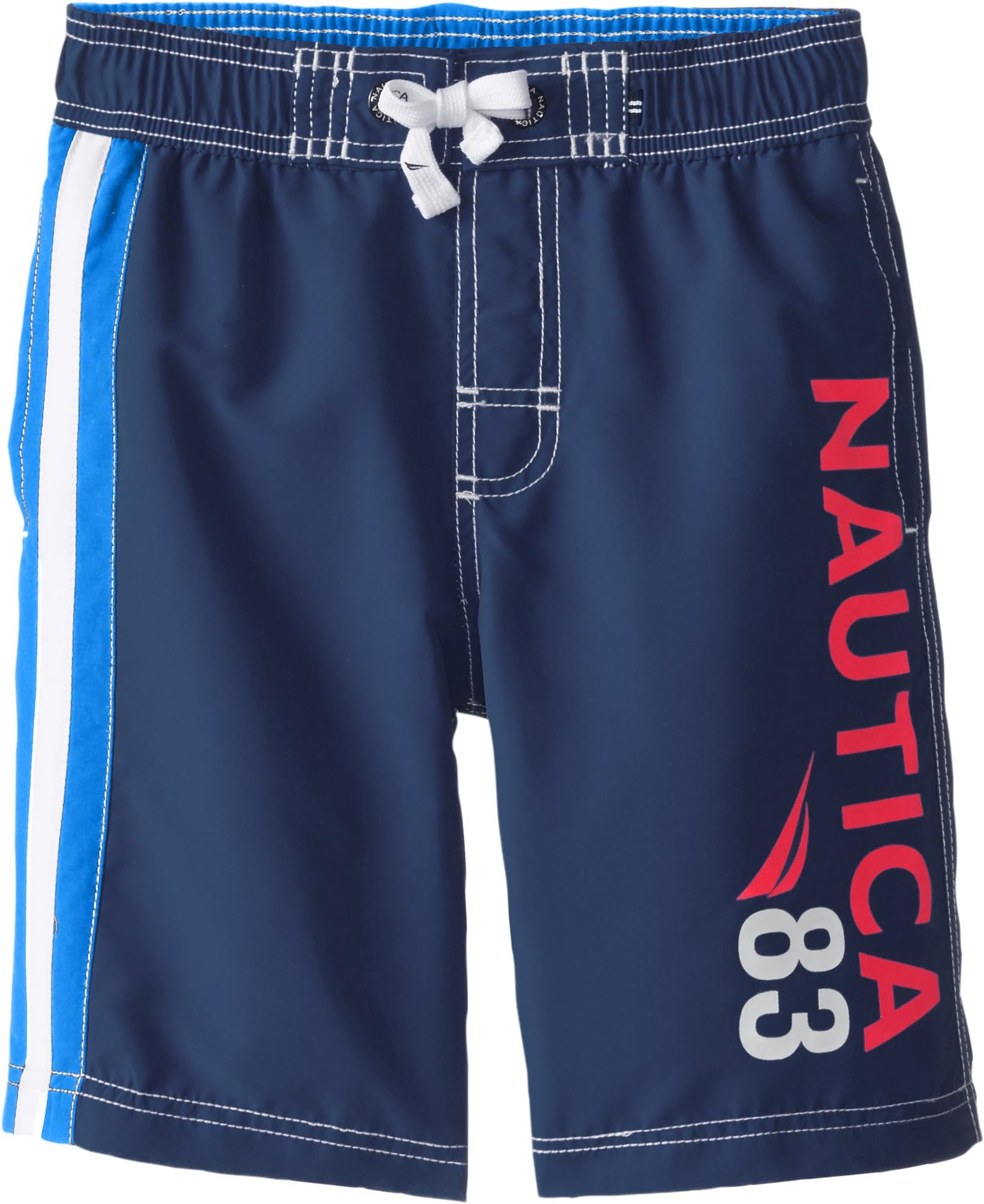 Nautica Boys' Logo Swim Trunk