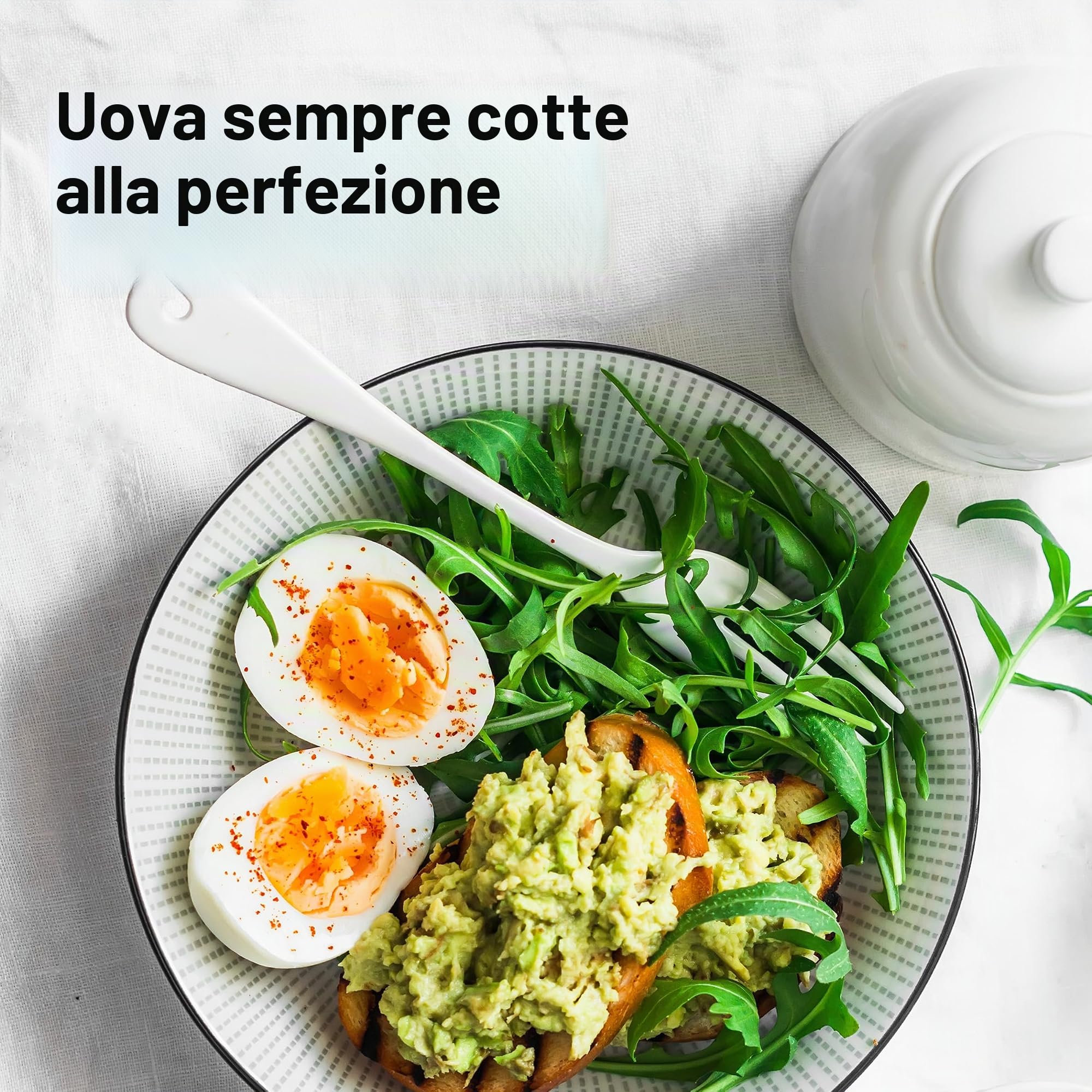 Rock PiepEi - Timer per uova cantante da cucinare, cuociuova per 3 gradi di durezza da uomo, divertente cuoco – musica Eggtimer – Brainstream