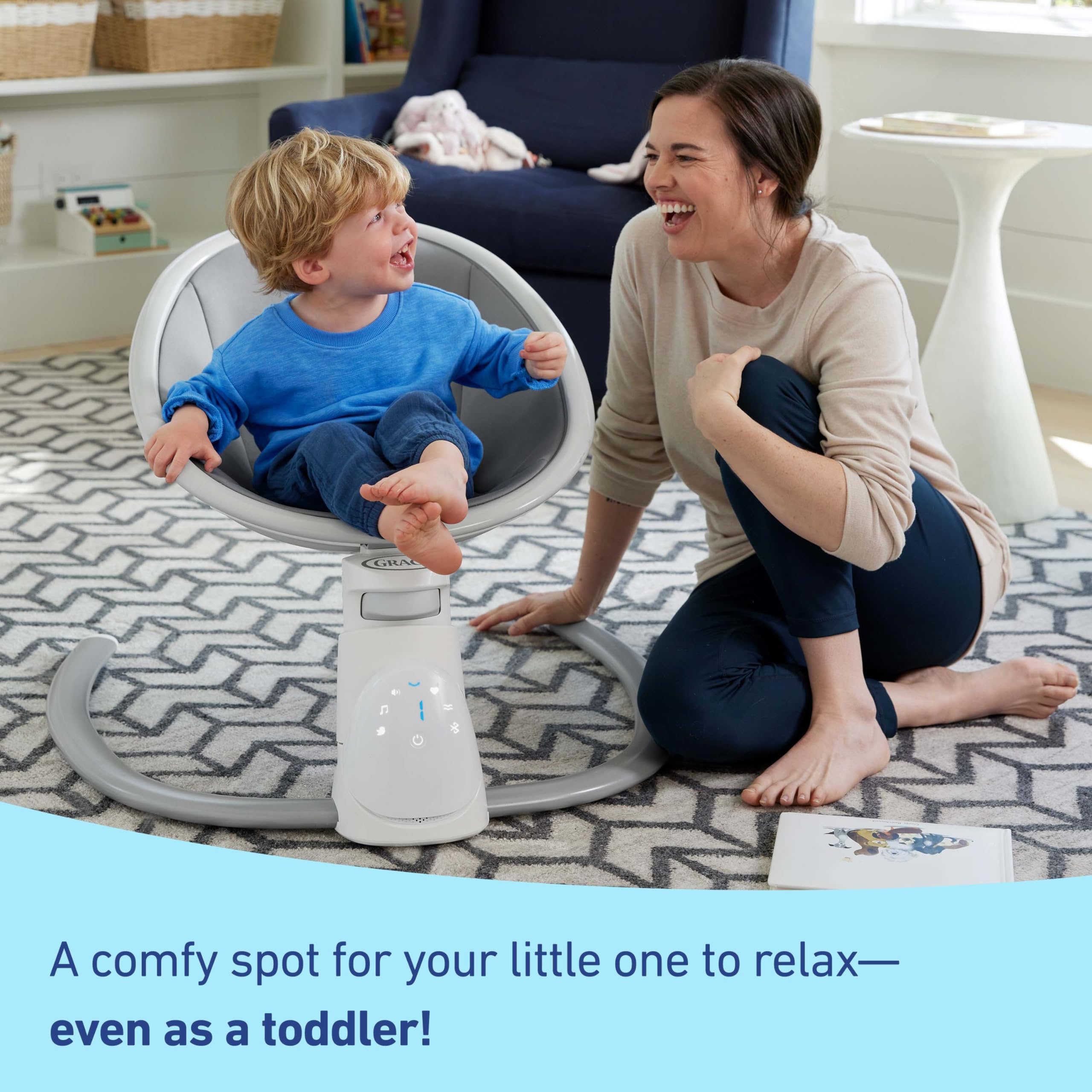 Graco Soothe N Sway Bluetooth 3in1 Baby Swing Grows