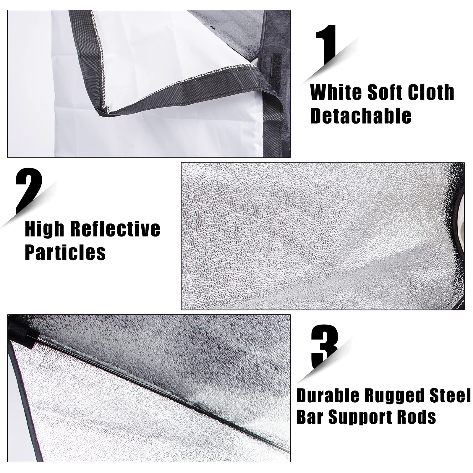 Softbox zestaw oświetlenia fotograficznego 20 x 28 cali z 4 żarówkami 135 W 5500 K, gniazdo E27 4 w 1, regulowany stojak lampy i torba, ciągłe oświetlenie portretów