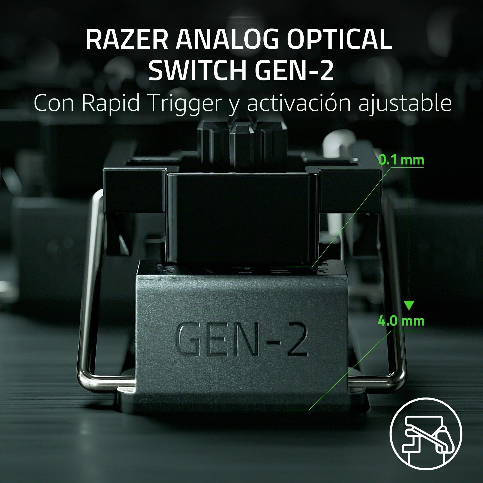 Razer Huntsman V3 Pro TKL: Teclado Gaming con Interruptores Ópticos Analógicos Gen-2, Accionamiento Ajustable, Disparador Rápido - USB-A a USB-C