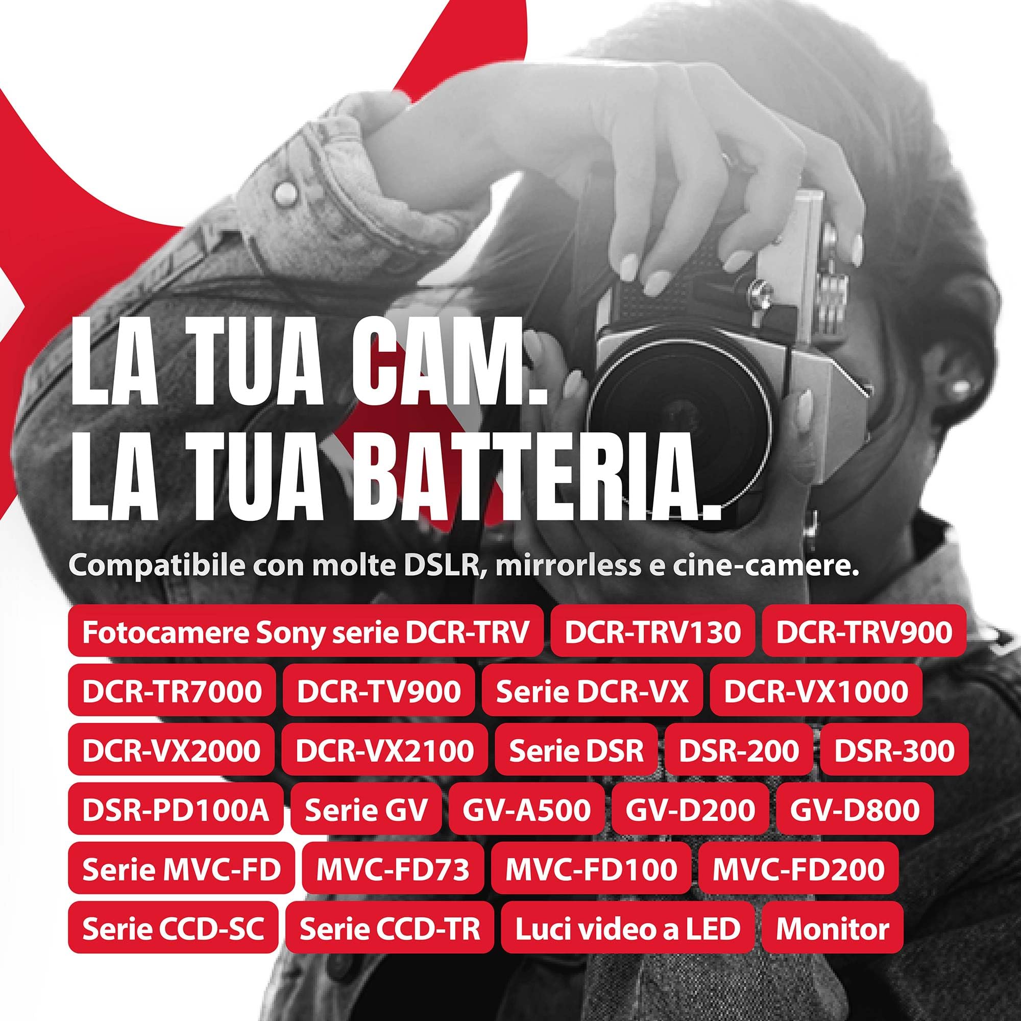 Baxxtar PRO 2x Batteria NP-F550 NP-F570 (3500 mAh / 25,2 Wh) con celle LG – per luci video LED (CN-160 YN-300), monitor da campo e dispositivi Sony NP-F – formato compatto F550
