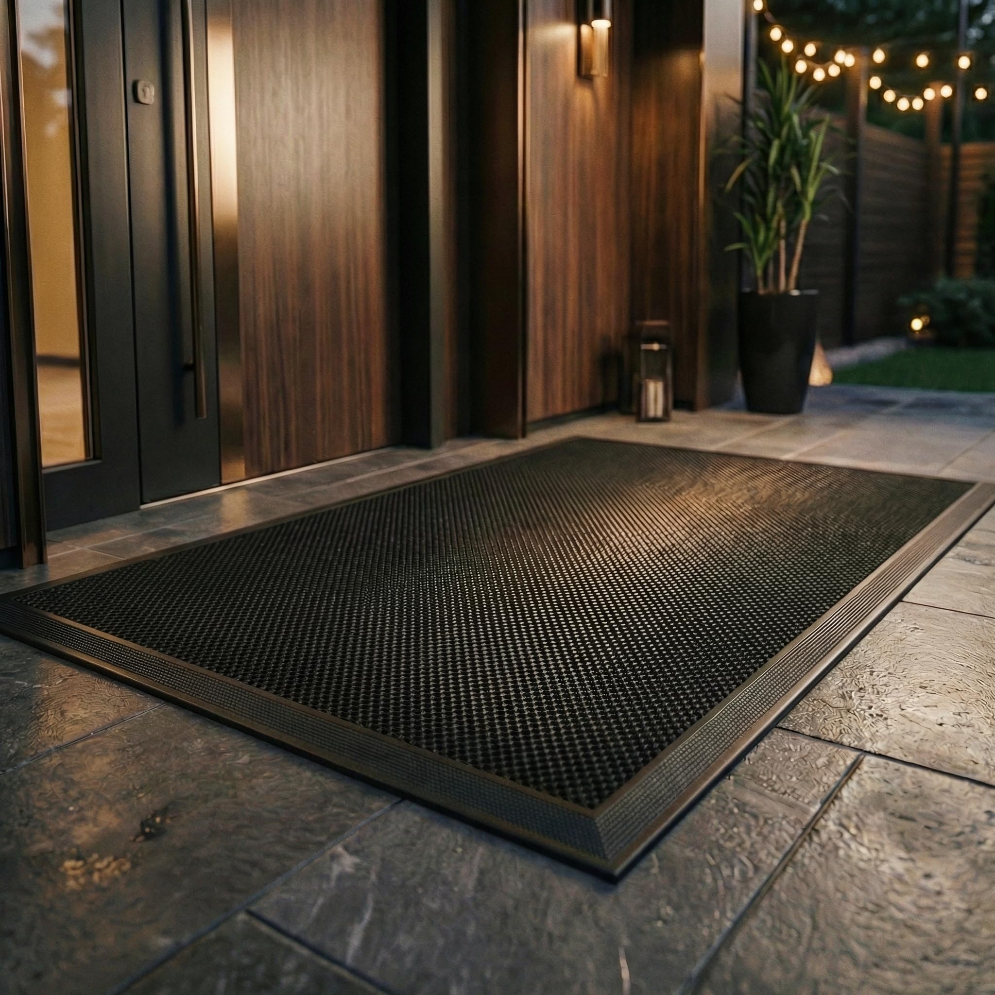 4x6 FT Elastic Dirt Trapper Mat with Rubber Backing for entryway(Jet Black) — Amazon image 8