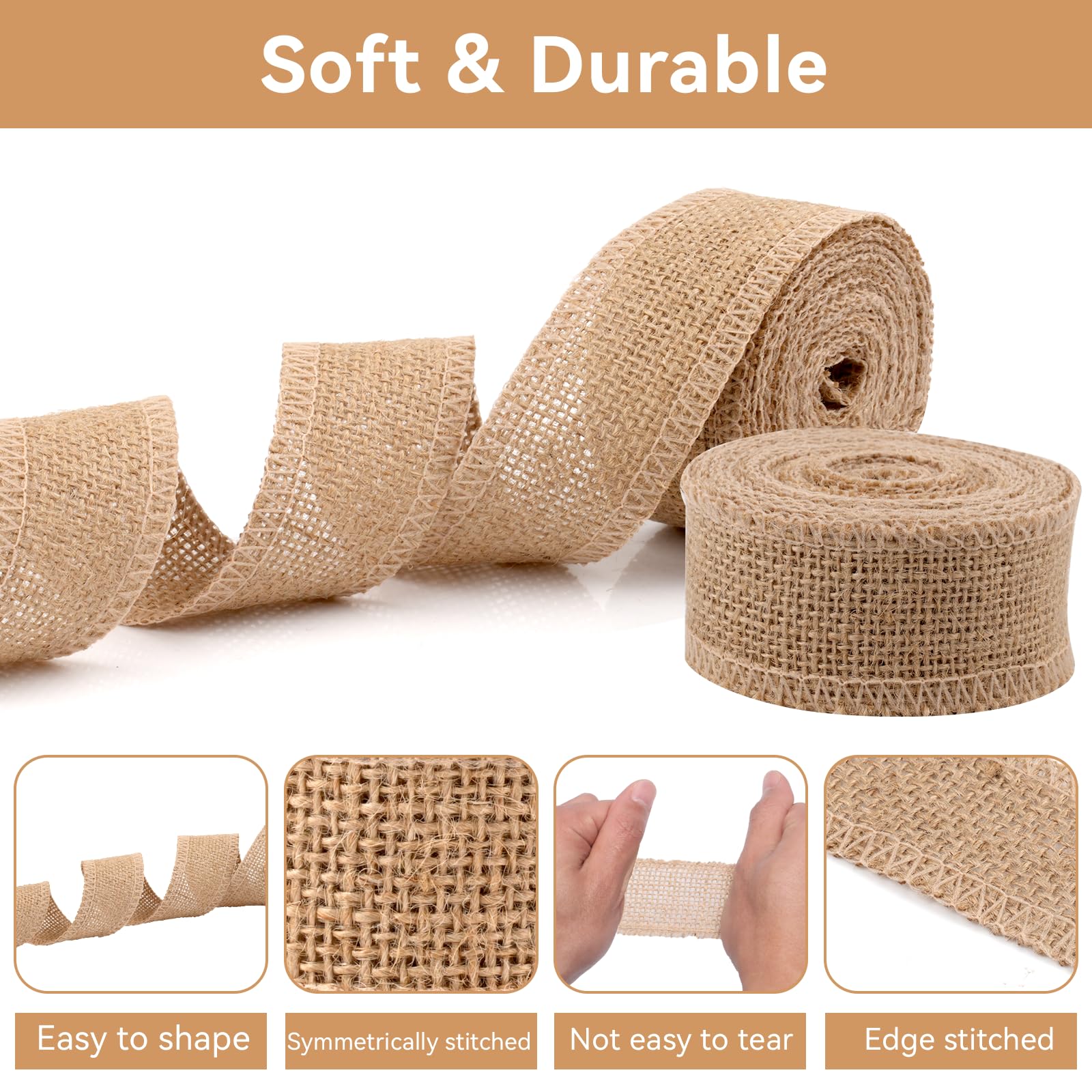 Juteband 15 Meter - Vintage Geschenkband Für DIY & Deko