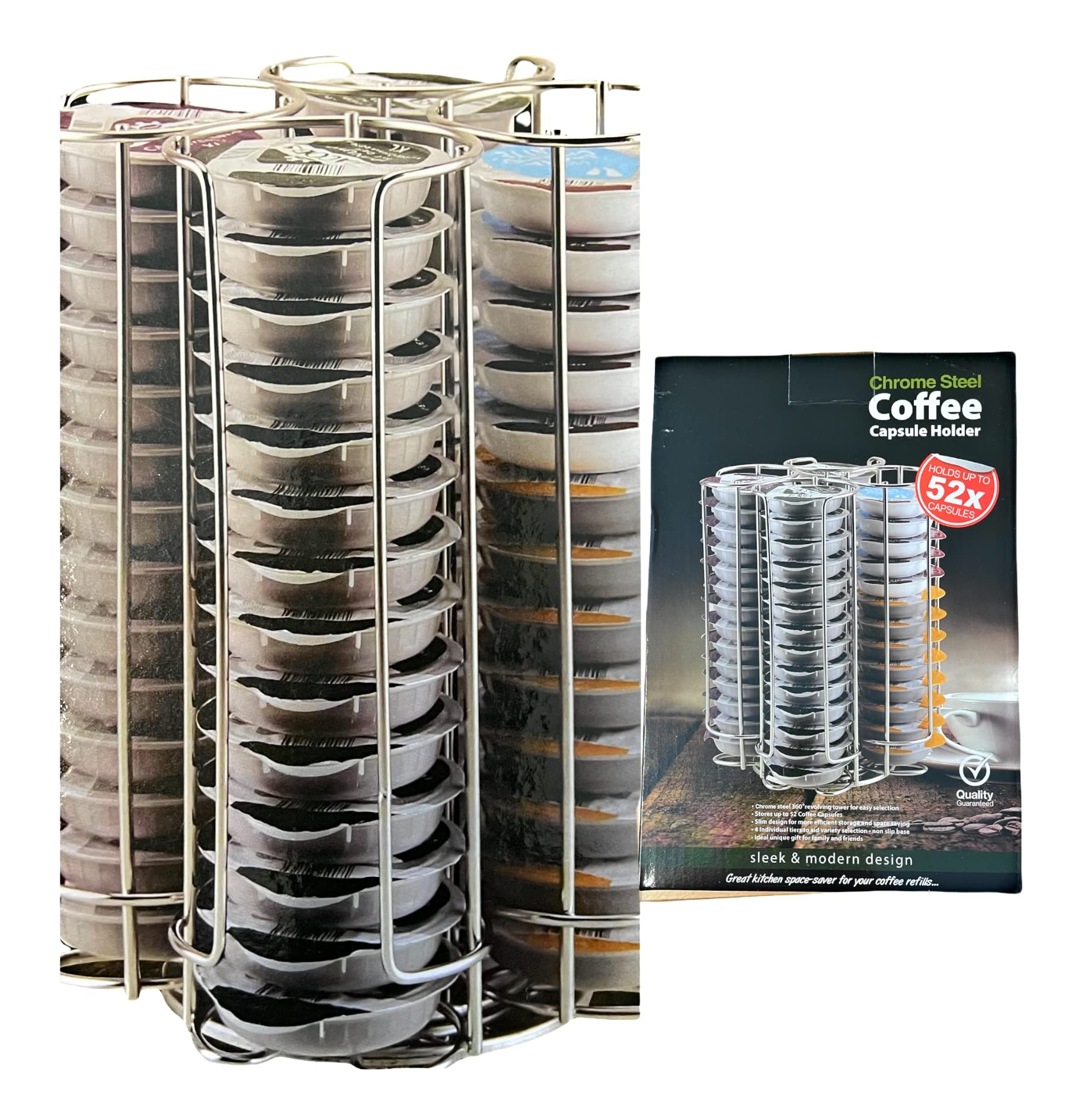 Quailitas For Tassimo T-Disc Capsule Pod Holder - Stores up to 52 Bosch