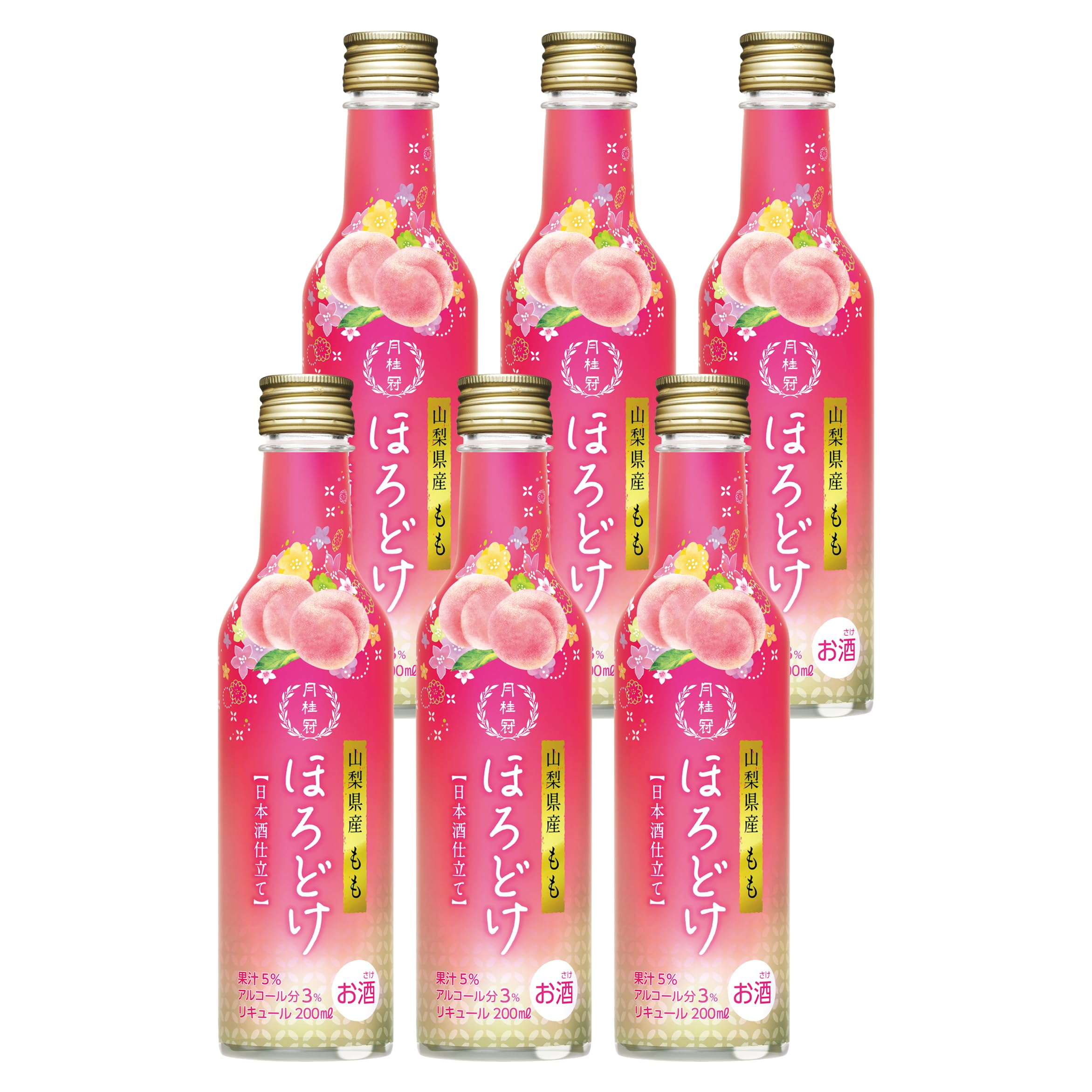 Amazon.co.jp: 月桂冠 (山梨県産桃果汁使用) ほろどけ もも