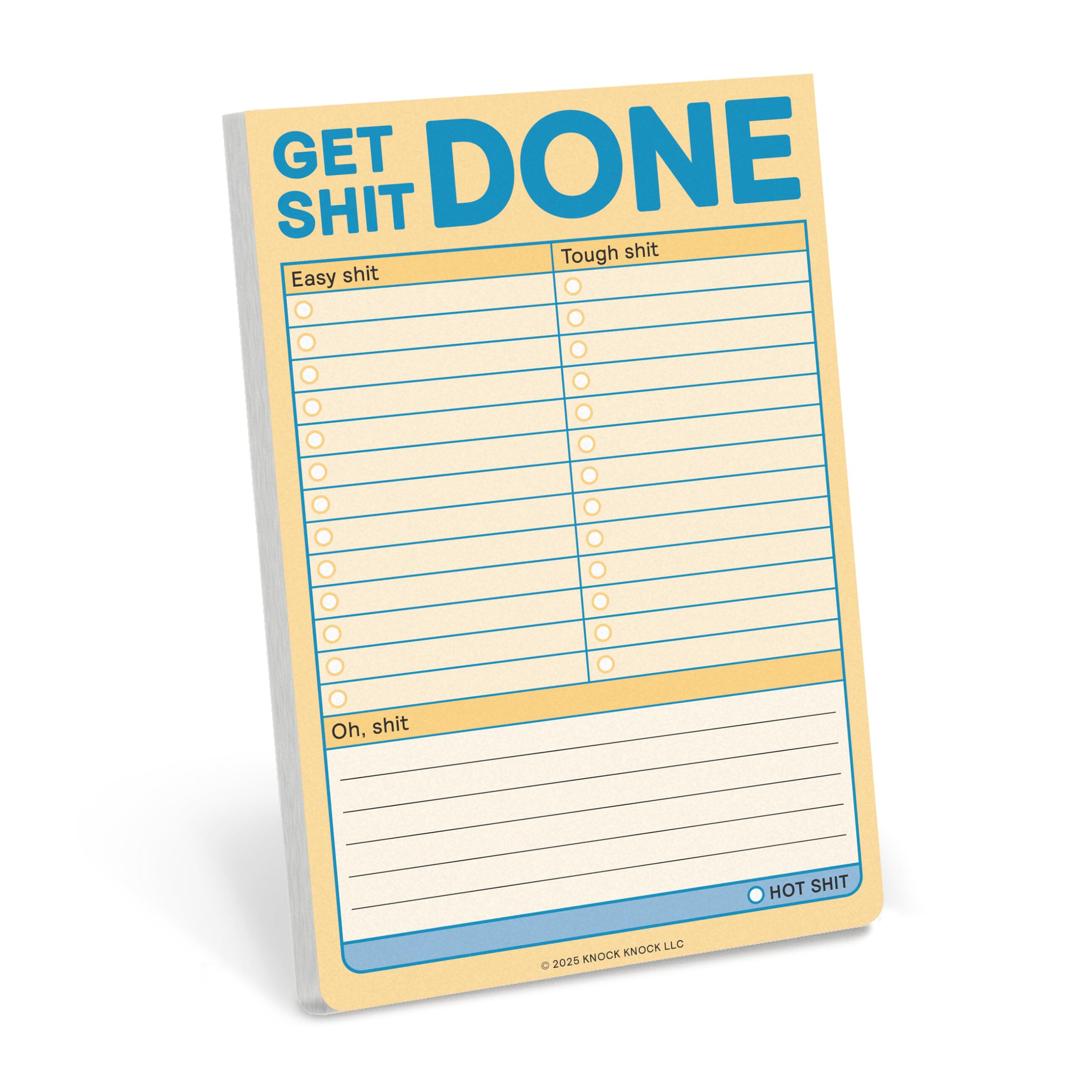 Knock Knock Get Shit Done Great Big Stickies (Pastel Version) (Knock Knock Great Big Stickies)