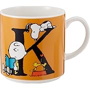 「 PEANUTS(ピーナッツ) 」 スヌーピー イニシャル マグカップ 「 K 」 SN160-11K