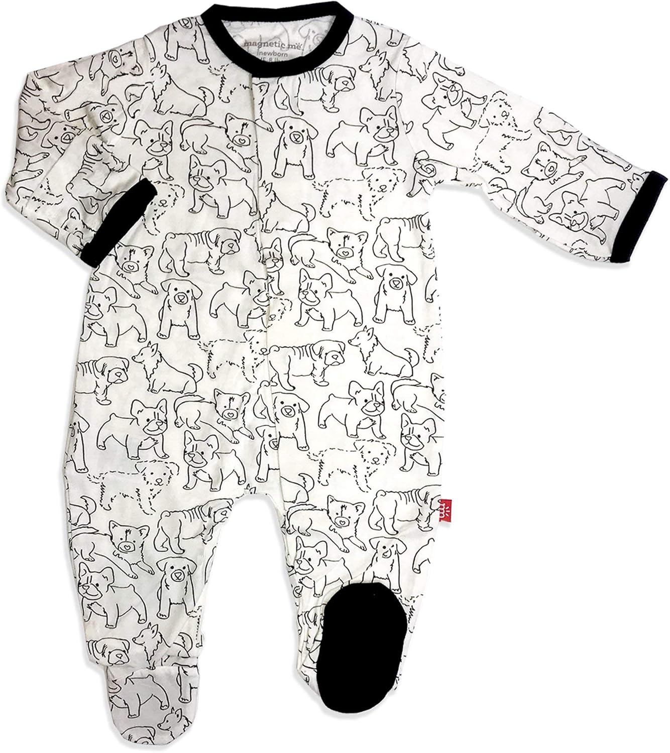 Magnetic Me Footie Pajamas Soft Modal Baby Sleepwear with Quick Magnetic Fastener | Boys and Girls Sleeper Preemie-24 Months