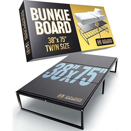 10mm Twin Size Bunkie Board (38" x 75") – Slim Low-Profile Mattress Support – Quiet, Moisture-Resistant, Lightweight Bed Board for Platform & Slatted Frames