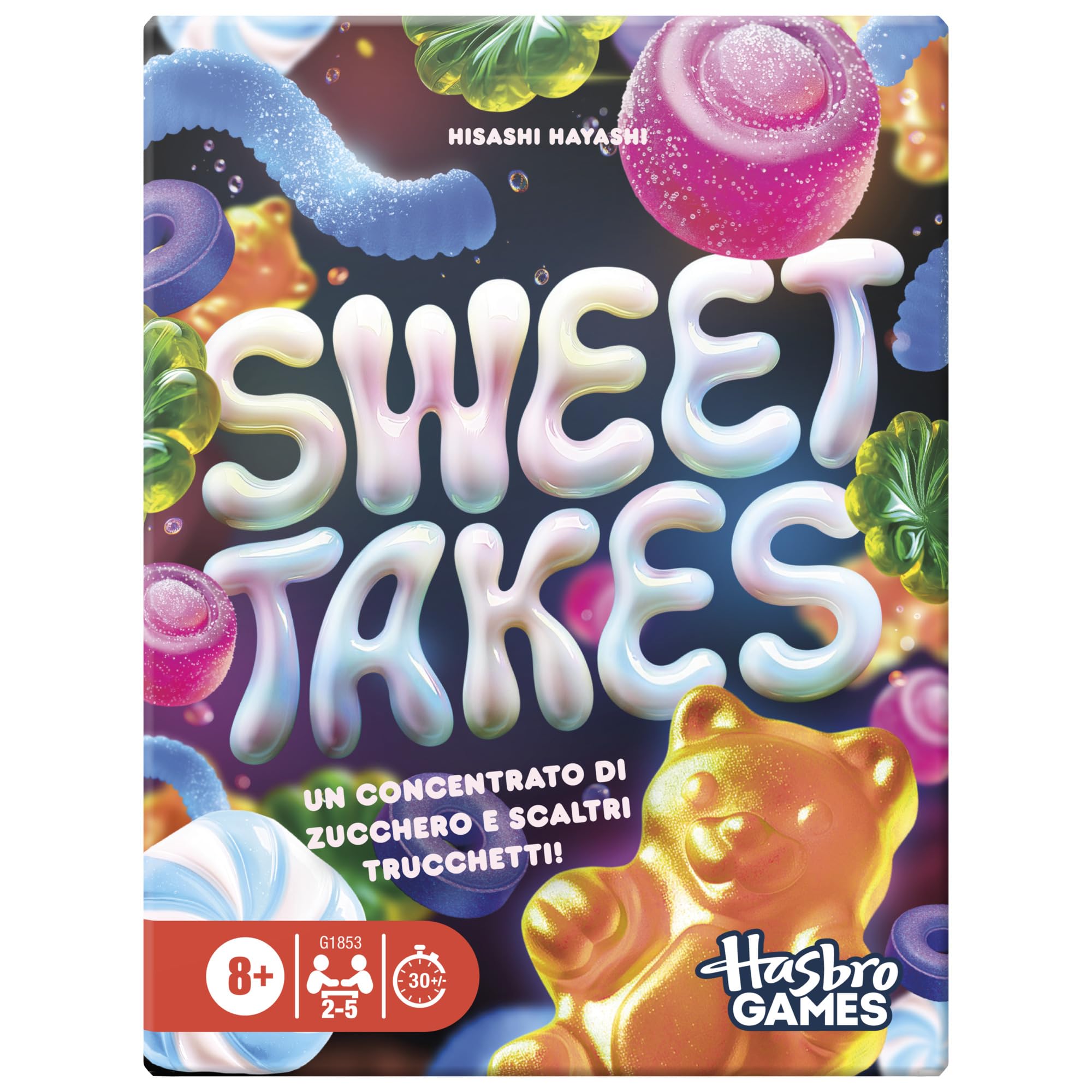 Hasbro Gaming, Sweet Takes, Gioco di Strategia con Carte, per Bambini e Bambine da 8 Anni in Su, Ottima Idea Regalo, Per Famiglia e Amici, 2-​5 Giocatori, in Italiano