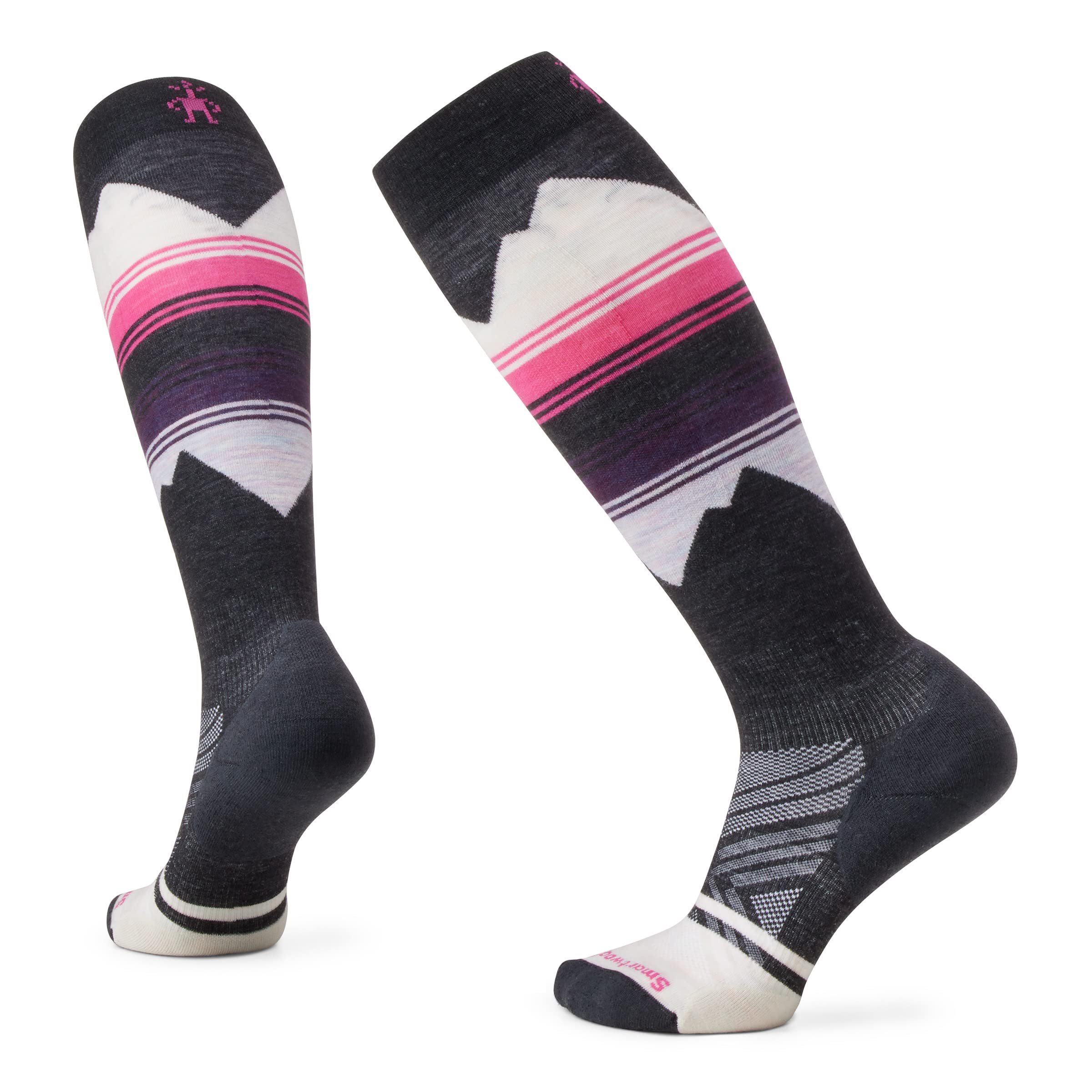 Smartwool Women's Charcoal Ski Targeted Cushion Pattern Otc Socks, Large