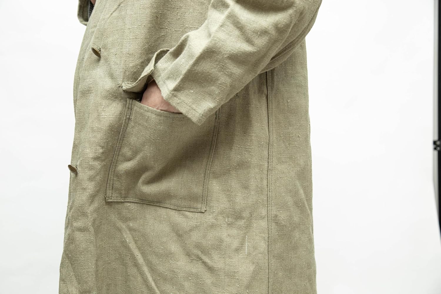 rushnichok Vintage Steampunk Workwear Raincoat new - Soviet Army Canvas USSR Waterproof Guard Duty Military Cloak size 50-3 Large