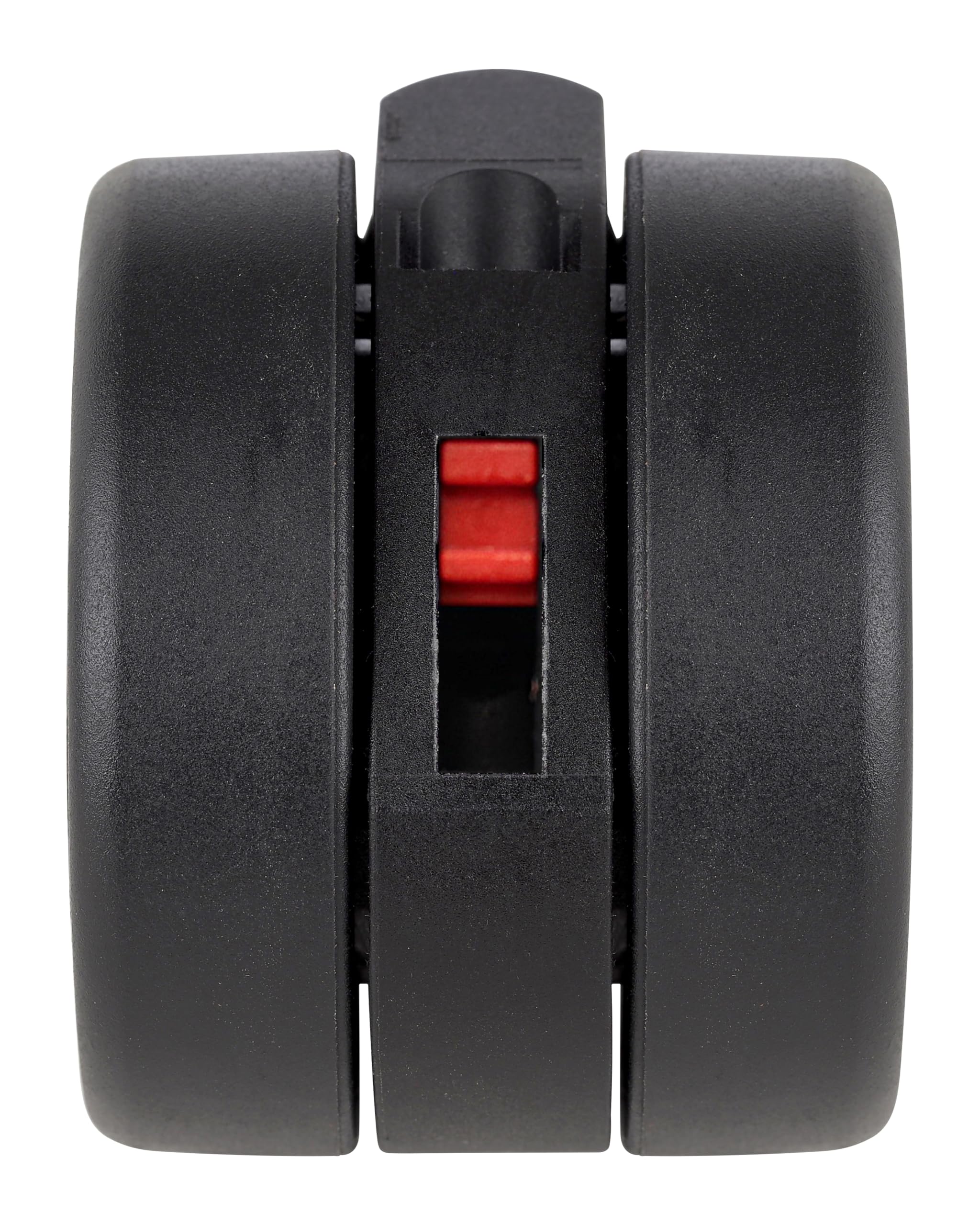 Dörner + Helmer Design Stuhlrollen, 5er-Set, 65mm x 43mm, 240kg Tragkraft, 47mm x 47mm Platte, Kunststoff, Schwarz