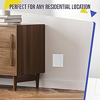 Vista 5 de ENERLITES - Cubierta de salida doble en blanco extra grande, placa de pared de dos bandas en blanco, tamaño grande, 2 bandas de 5.5 x 5.5 pulgadas