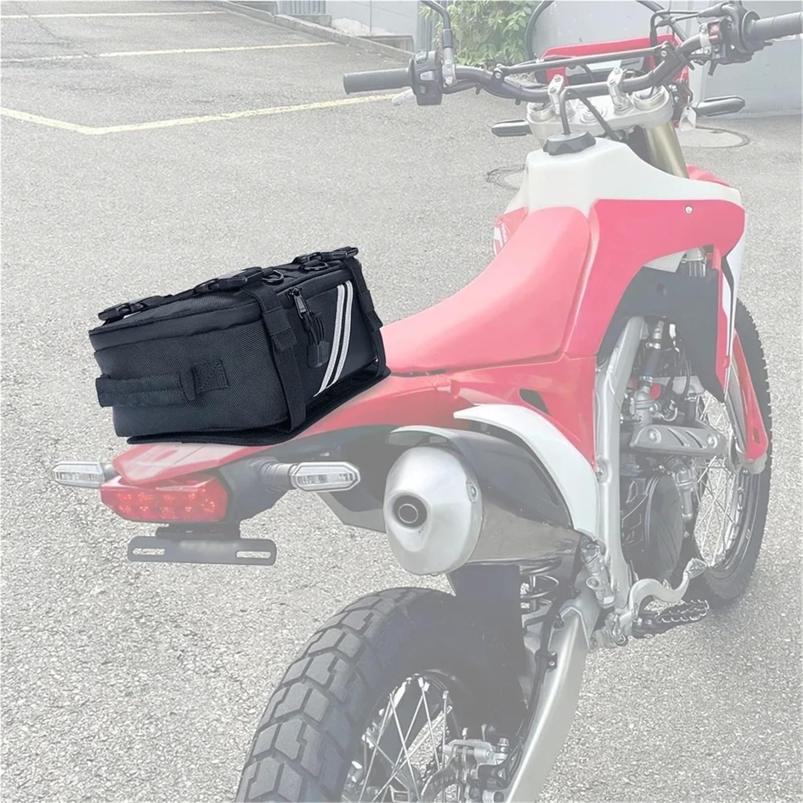 Motorradtasche Motorrad Dirt Bike Heckfendertasche Werkzeugrolle Tasche Motocross Enduro Dirt Bike Fender Hecktaschen Reise Motorradtasche