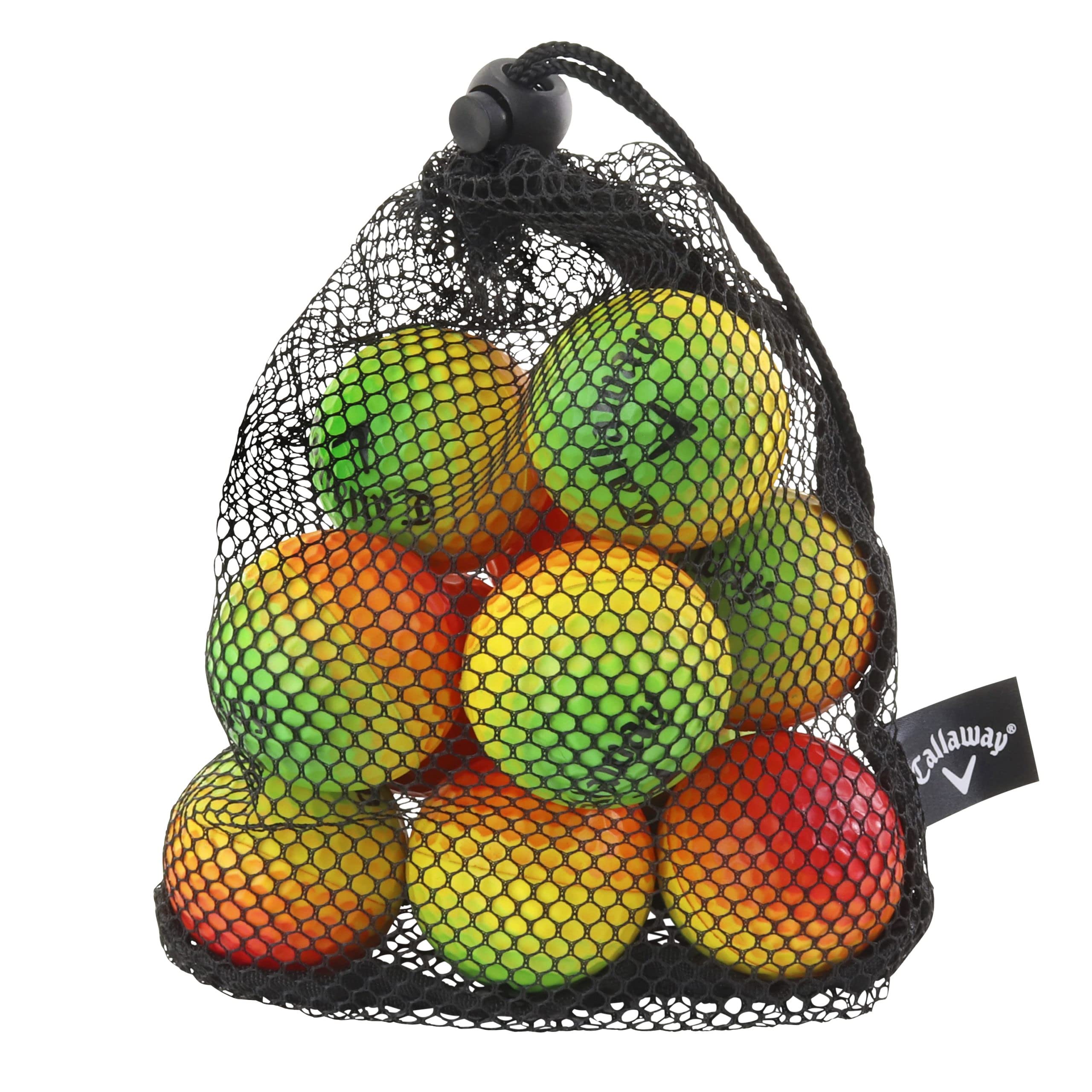 CALLAWAY HX SOFT FLIGHT PRACTICE GOLF BALLS - 9-PACK - MULTICOLOR