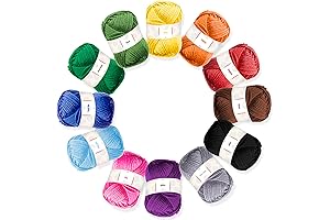 Premium Acrylic Yarn Skeins: Unravel Crocheting Delights in Vibrant Hues