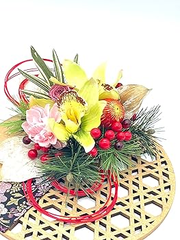 Amazon.co.jp: 【花冠】フラワーアレンジメント お正月飾り 玄関
