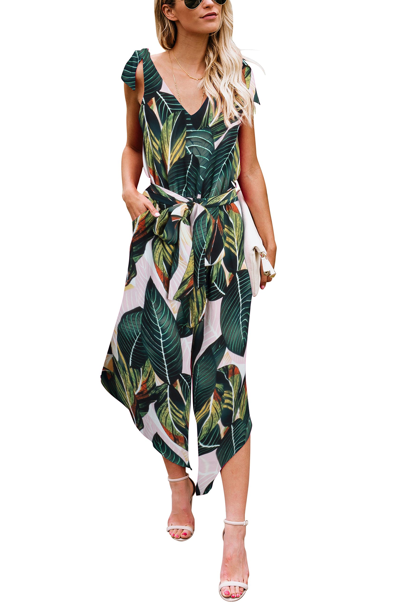 Leaf print dress