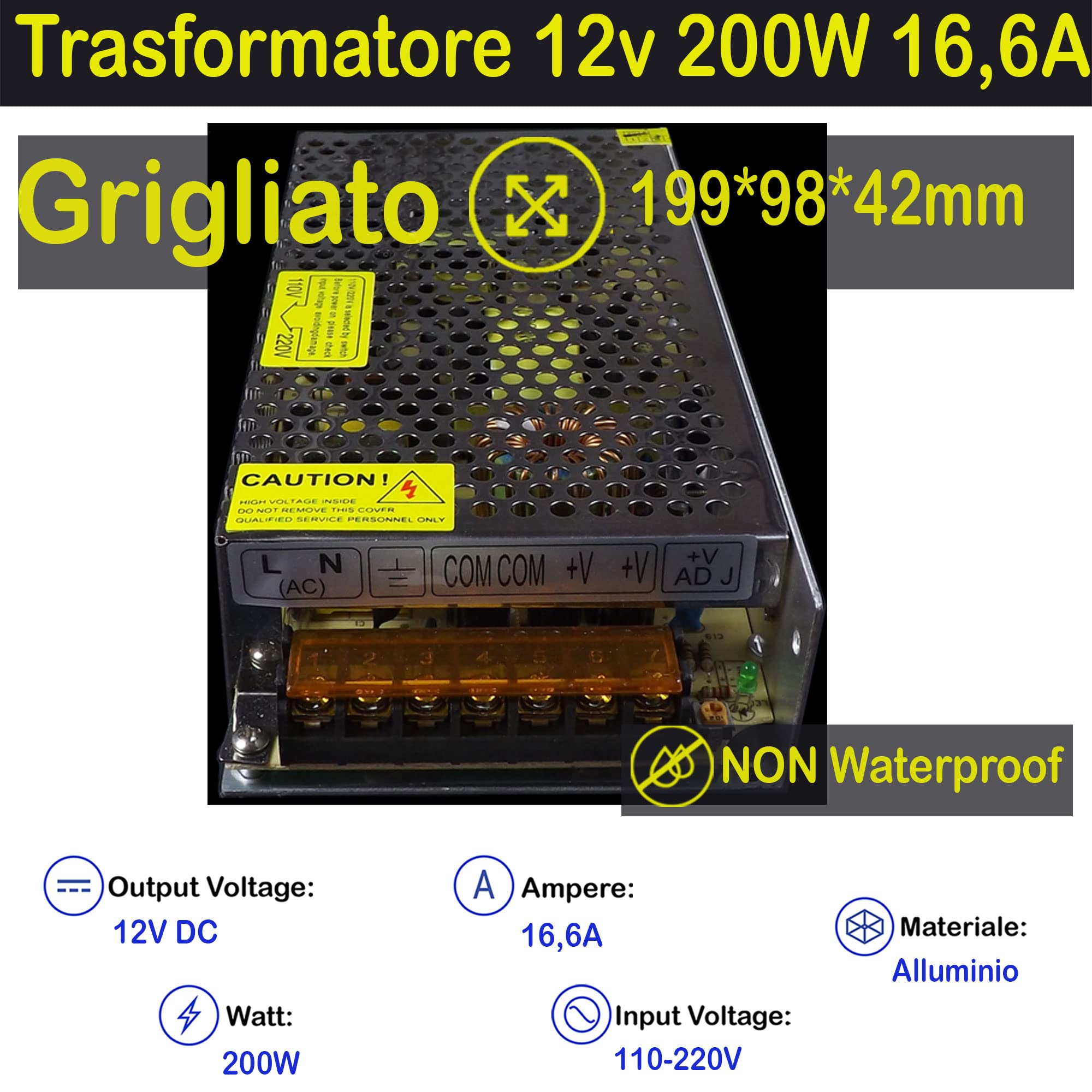Kit da 10 metri (2 Bobine+1 trasformatore da 200w +1Controller) RGB + Bianco Freddo, 480+480Led, 96+96Watt, 8.000+8.000 Lumen 12V RGBW. Striscia Led Strip ip20