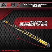 Vista 2 de ABN Riel de aluminio SAE para sujetar tomas de corriente, riel organizador de tomas de corriente y clips. Riel con clips para tomas de corriente