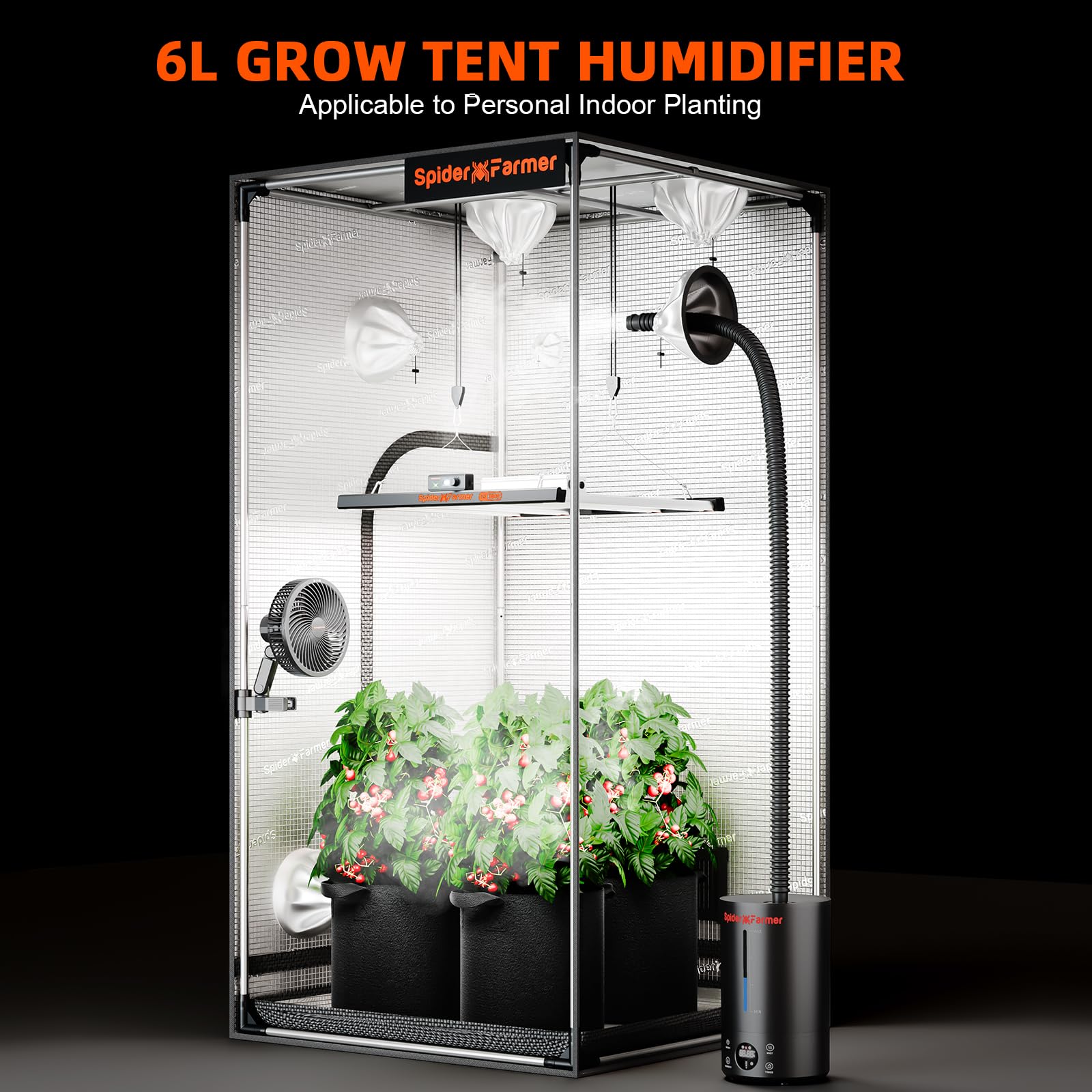 Amazon.com: Spider Farmer Grow Tent Humidifier and G1500 Grow Light : Patio, Lawn & Garden