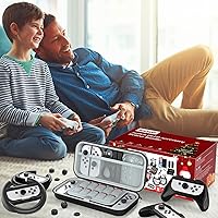 Vista 9 de Switch OLED Accessories Bundle for Nintendo Switch OLED Upgraded 2023 HSTOP, 27 In 1 Accessories Gift for Christmas with OLED Protective Case, OLED