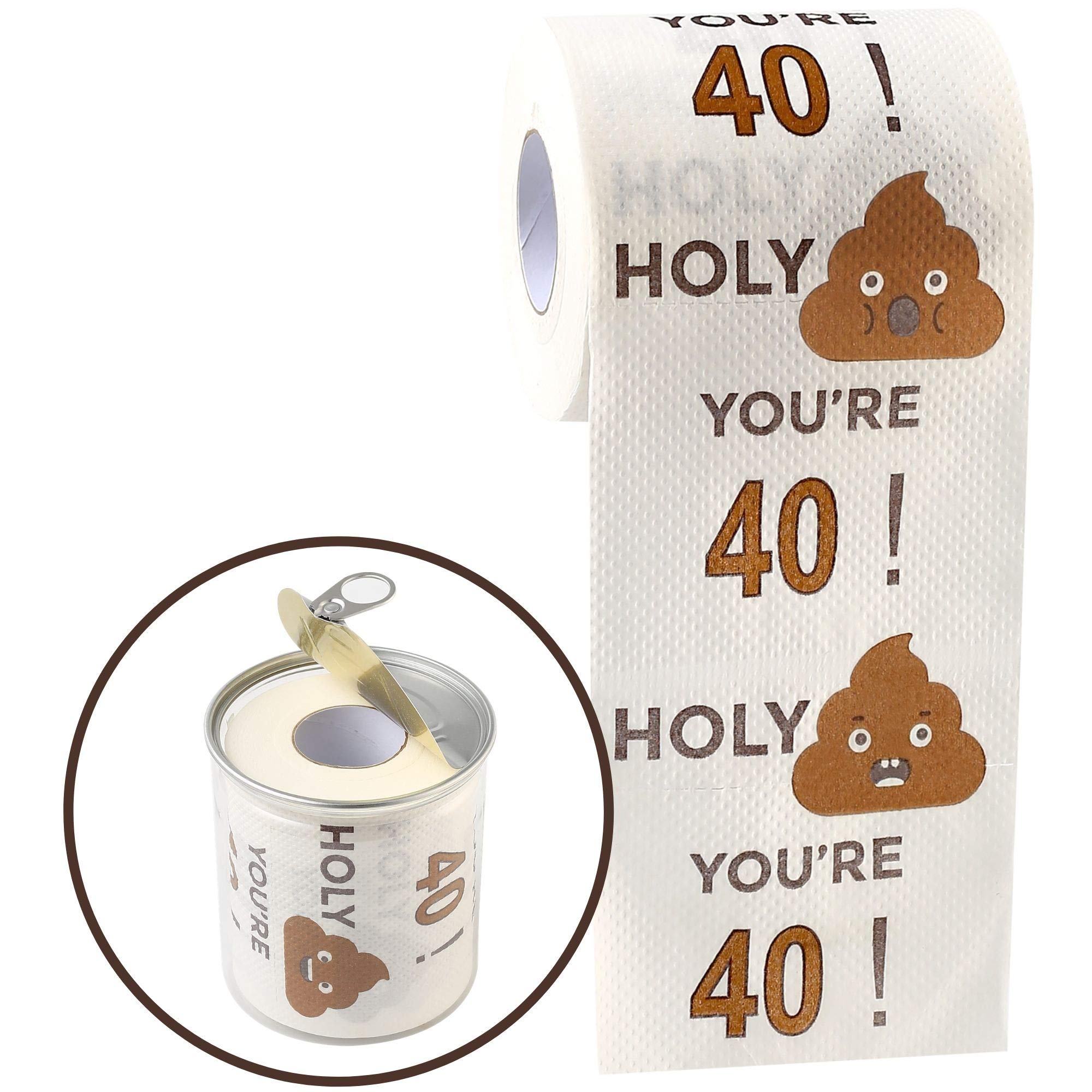 Buy Happy 40th Birthday Gifts for Women and Men 3Ply Funny Toilet