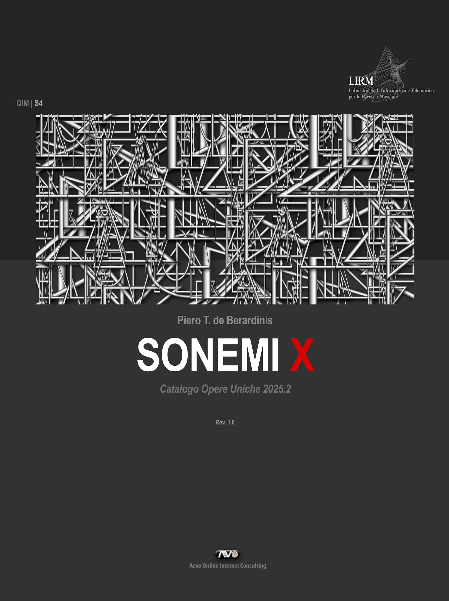 Catalogue Sonemi Opere Uniche 2025.2 Vol X pour table basse