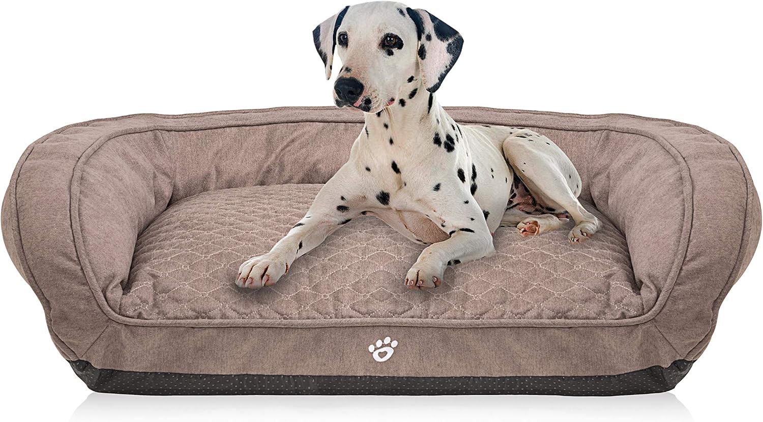 FRISTONE Dog Beds for Medium Dogs,Washable Pet Sofa Bed Large Extra Firm Cotton Breathable Soft Couch Small Puppies Cats Sleeping…