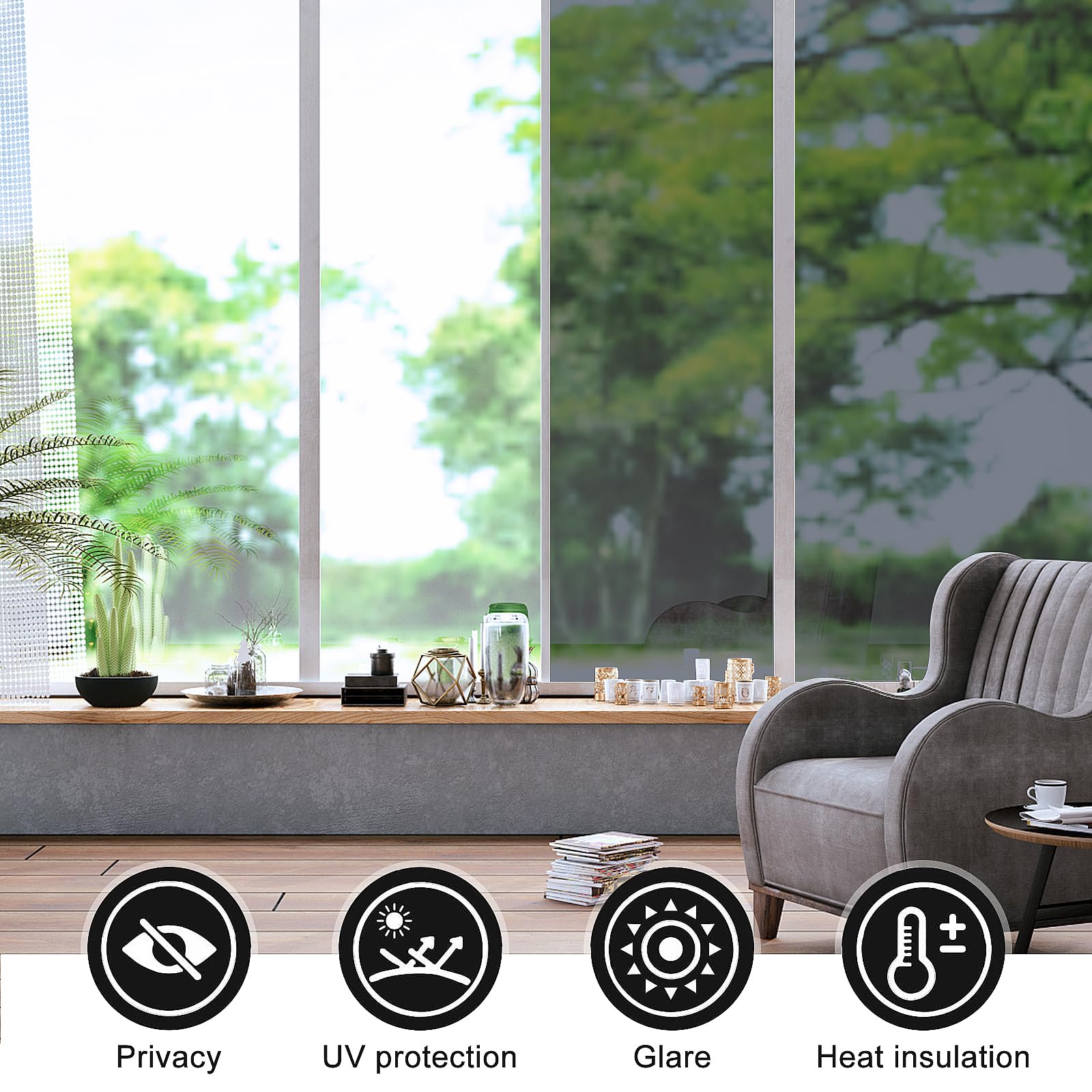 LULUETPUE One Way Window Film Privacy - Image 3