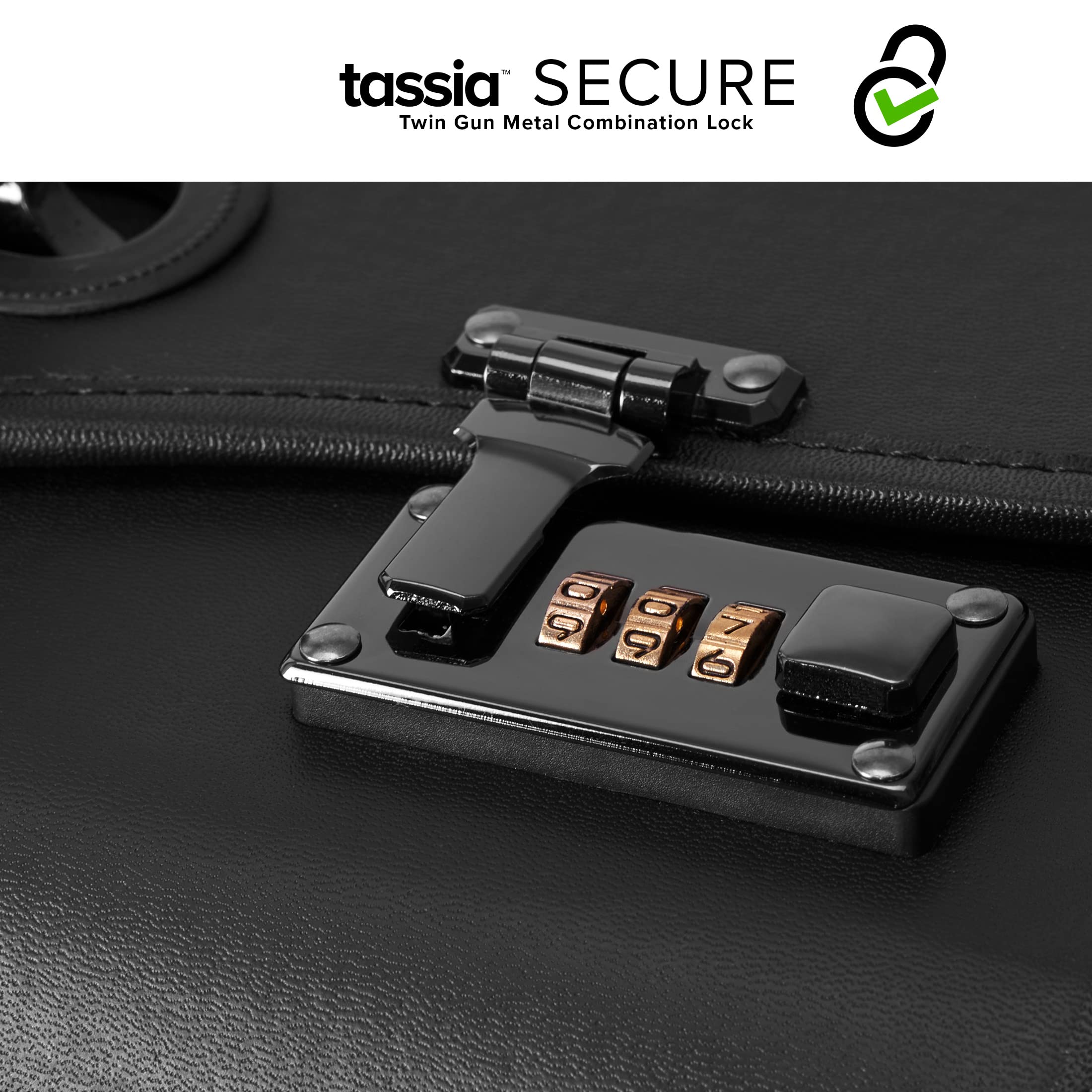 Pilotenkoffer in Handgepäckgröße - Business-Koffer - Gepolsterte Laptoptasche Piloten Koffer und Übernacht-Fach Taschen für Reisen/Schule/Männer/Frauen - Luxuriös Schwarz