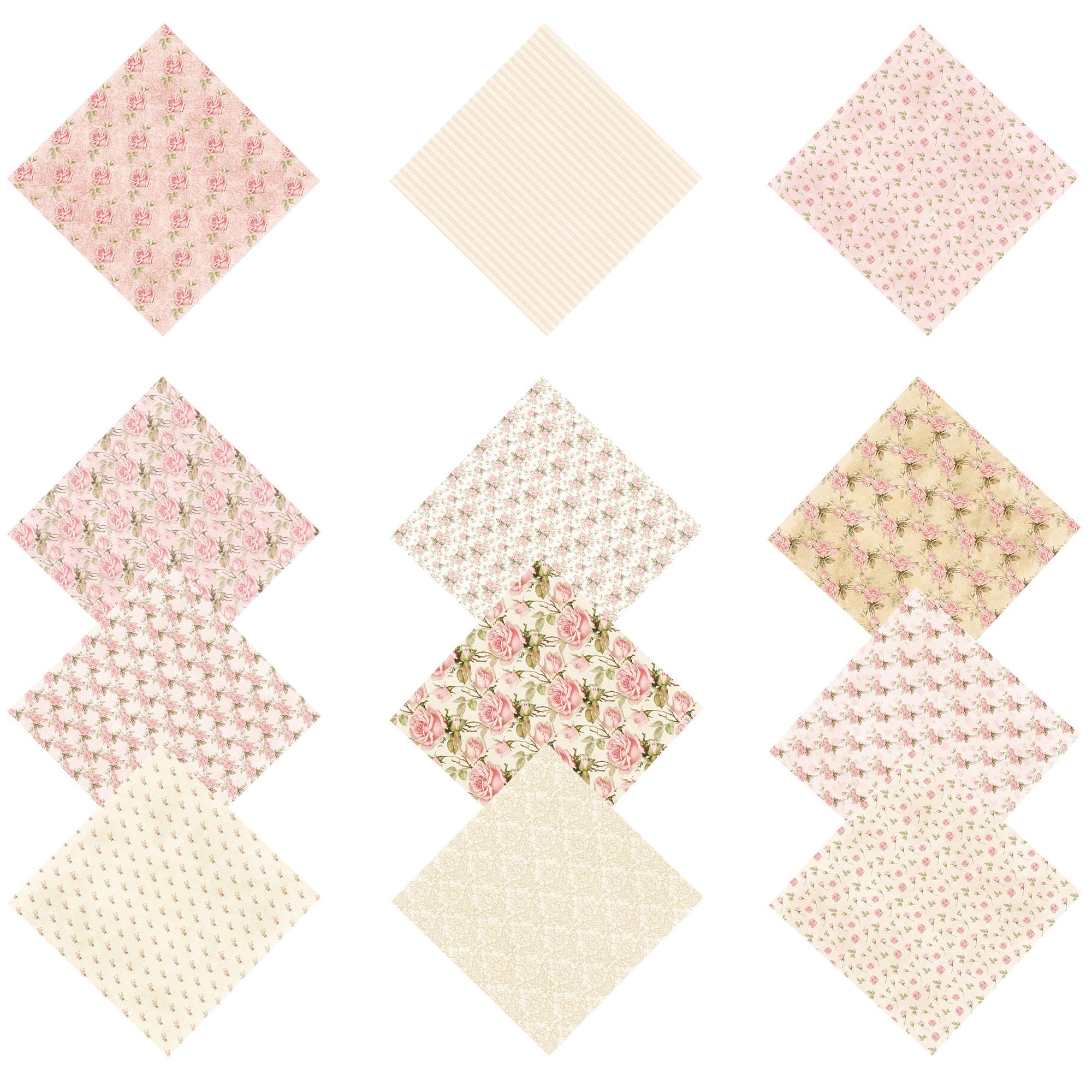 Papel para álbumes de recortes, Paquetes de papel con patrones de una sola cara de 6" x 6", 48 hojas, 12 diseños, papel decorativo for manualidades, álbumes de fotos, tarjetas, suministros for hacer á
