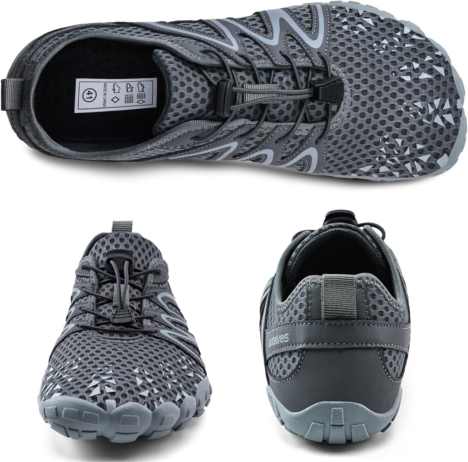 Water Shoes for Men Barefoot Quick-Dry Aqua Sock Outdoor Athletic Sport Shoes for Kayaking, Boating, Hiking, Surfing, Walking - Image 4